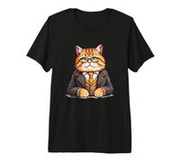 Mi Gato Dirige Esta casa Solo Pago Alquiler Amante de los Gatos Camiseta Premium