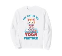 Mi Gato es mi compañero de Yoga Divertido Sudadera