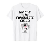 Mi Gato es mi Hijo Favorito, mamá papá Gracioso Camiseta