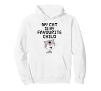 Mi Gato es mi Hijo Favorito, mamá papá Gracioso Sudadera con Capucha
