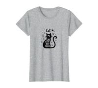 Mi Gato es mi Mejor Amigo Amante de Las Mascotas Camiseta, Mujer, Gris Jaspeado, 3XL