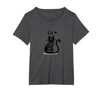 Mi Gato es mi Mejor Amigo Amante de Las Mascotas Camiseta, Mujer Tallas Grandes, Jaspeado Oscuro, 2XL Grande