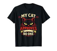 Mi Gato No Aprueba A Nadie Humor Divertido Camiseta
