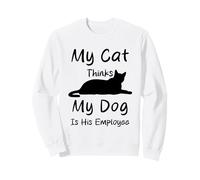 Mi Gato Piensa Que mi Perro es su Empleado Gatos Divertidos Perros Sudadera