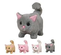 Mi Gato Realista,Juguete Que Brinda Alegría Y Calidez Infinitas,Nuevo Gatito Robot con IA (2025),Gato De Juguete Que Camina,Maúlla Y Mueve La Cola (Gris)