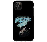 Mi gato se reporta a una nave nodriza OVNI Alien hombres mujeres Carcasa para iPhone 11 Pro Max