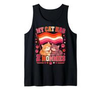 Mi Gato Tiene Dos Mamás Divertidas Lesbianas Camiseta sin Mangas