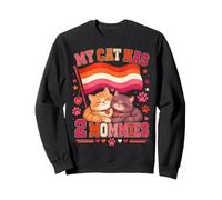 Mi Gato Tiene Dos Mamás Divertidas Lesbianas Sudadera