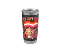 Mi Gato Tiene Dos Mamás Divertidas Lesbianas Vaso térmico de acero inoxidable de doble pared