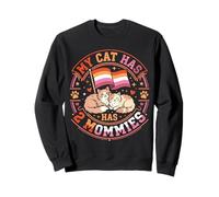 Mi Gato Tiene Dos Mamás Lesbianas Sudadera