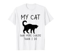 Mi Gato Tiene más sillas Que yo Humor Gatos Camiseta