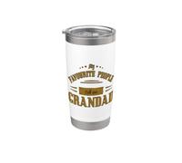 Mi gente favorita me llama abuelo de nietos retro Vaso térmico de acero inoxidable de doble pared