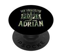 Mi Gente Favorita me Llama Adrian Nombre Personalizado PopSockets PopGrip Adhesivo