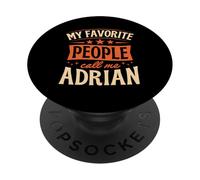 Mi Gente Favorita me Llama Adrian Nombre Personalizado PopSockets PopGrip Adhesivo