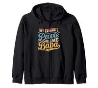 Mi Gente Favorita me Llama Baba Vintage Persa Abuelo Sudadera con Capucha