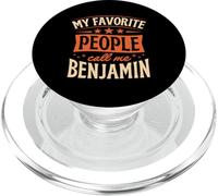 Mi Gente Favorita me Llama Benjamin Nombre Personalizado PopSockets PopGrip para MagSafe