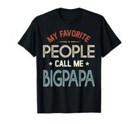 Mi Gente Favorita me Llama BIGPAPA Vintage Día del Padre Camiseta