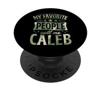 Mi Gente Favorita me Llama Caleb Nombre Personalizado PopSockets PopGrip Adhesivo