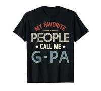 Mi Gente Favorita me Llama G-PA Vintage Día del Padre Camiseta