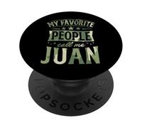 Mi Gente Favorita me Llama Juan Nombre Personalizado PopSockets PopGrip Adhesivo