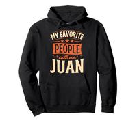 Mi Gente Favorita me Llama Juan Nombre Personalizado Sudadera con Capucha