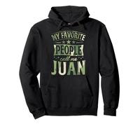 Mi Gente Favorita me Llama Juan Nombre Personalizado Sudadera con Capucha
