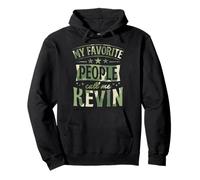 Mi Gente Favorita me Llama Kevin Nombre Personalizado Sudadera con Capucha