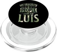 Mi Gente Favorita me Llama Luis Nombre Personalizado PopSockets PopGrip para MagSafe