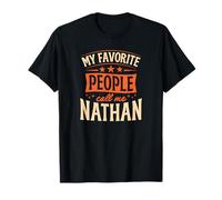 Mi Gente Favorita me Llama Nathan Nombre Personalizado Camiseta