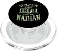 Mi Gente Favorita me Llama Nathan Nombre Personalizado PopSockets PopGrip para MagSafe