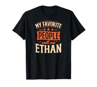 Mi Gente Favorita me Llama Nombre Personalizado Ethan Camiseta