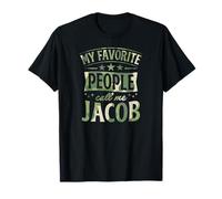 Mi Gente Favorita me Llama Nombre Personalizado Jacob Camiseta