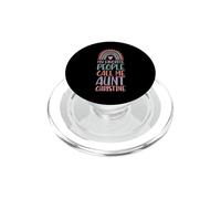 Mi Gente Favorita me Llama tía Christine Nombre Tía PopSockets PopGrip para MagSafe
