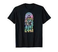 Mi Gente Favorita me Llama tía Emma Nombre Tía Camiseta