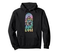 Mi Gente Favorita me Llama tía Emma Nombre Tía Sudadera con Capucha