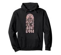 Mi Gente Favorita me Llama tía Emma Nombre Tía Sudadera con Capucha