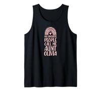 Mi Gente Favorita me Llama tía Olivia Nombre tía Camiseta sin Mangas