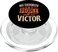 Mi Gente Favorita me Llama Victor Nombre Personalizado PopSockets PopGrip para MagSafe