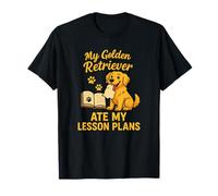 Mi Golden Retriever se comió mis planes de lecciones Maestros amantes de los perros Camiseta