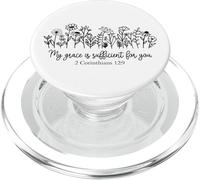 mi Gracia es Suficiente Cristianos Hombres Mujeres aman a Dios Jesús PopSockets PopGrip para MagSafe