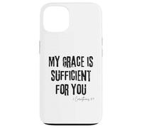 Mi Gracia es Suficiente para ti 2 Corintios 12:9 Fe Carcasa para iPhone 13
