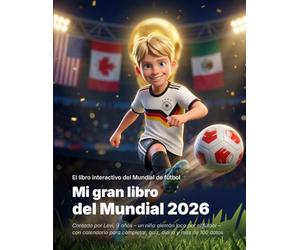 Mi gran libro del Mundial 2026: El libro interactivo del Mundial de fútbol | Contado por Levi, 9 años -- un niño alemán loco por el fútbol -- con ... completar, quiz, diario y más de 100 datos