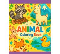 Mi Gran Libro para Colorear de Animales: 40 Divertidos Dibujos de Animales del Bosque, Mar y Jungla para Niños de 3 a 7 Años