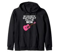 Mi guitarrista favorito me llama mamá, guitarra acústica Sudadera con Capucha