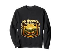 Mi Hamaca es mi Oficina Camping Sunset Scene Sudadera