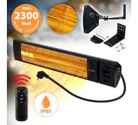 Mi-Heat Infrarotstrahler Heizstrahler Terrassenstrahler 2300W Schwarz, WiH-2300