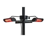 Mi-Heat Infrarotstrahler Terrazas Calefactor De Sombrilla 3x1000W Negro