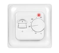 Mi-Heat MST1 termostato Ambiente empotrable con Sensor de Suelo - Blanco - Termostato para calefacción por Suelo Radiante eléctrico