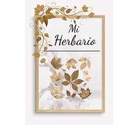 Mi herbario: Cuaderno para completar hojas y flores secas - recolección, determinación, almacenamiento - 110 páginas de papel con puntos blancos - identificación de la planta