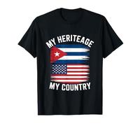 Mi Herencia, mi país, Divertido, Cubano-Americano Camiseta